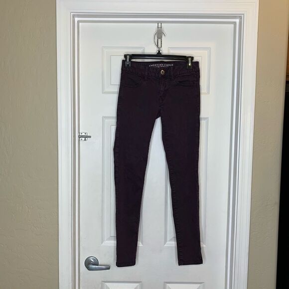 American Eagle Purple Jeggings - Picture 1 of 5
